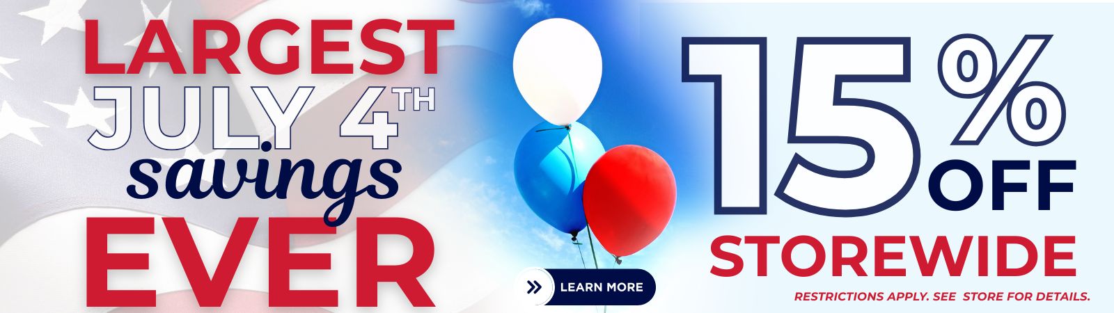 Largest 4th of July Offer Ever!